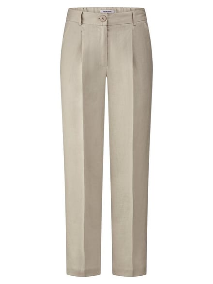Enkellange broek Van Peter Hahn beige