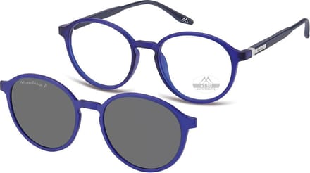 Montana Leesbril MRC4B +2:00 BLAUW inclusief Clip-on zonnebril