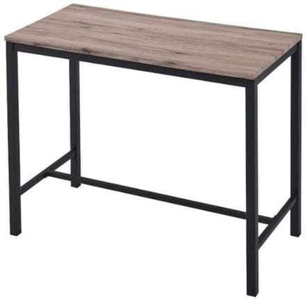 Bartafel Babette | 120 x 60 x 95 cm | Bruin-zwart