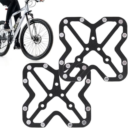 Fietspedalen - Fiets plat pedaal - Mountainbiken - Antislip loopvlak - 9 cm breed - Zwart