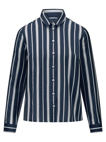 Blouse lange mouwen Van Peter Hahn blauw