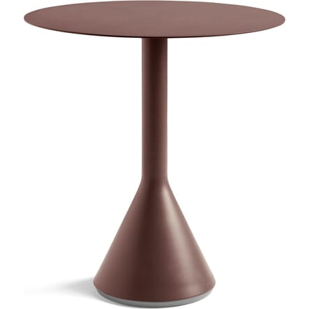 HAY Palissade Cone Tafel rond - iron red - Ø70_H74cm cm