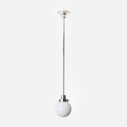Hanglamp Bol Ø 15 20's Nikkel - Art Deco Trade