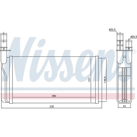 Waterverwarmer NISSENS 70011