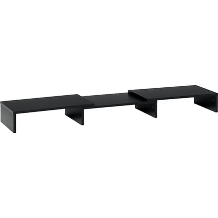 Vinsetto Verstelbare Houten Riser Stand voor 2 Monitoren 80-117X23,5X10 cm