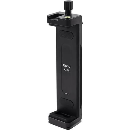 XILETU XJ15 Smartphone Tablet Statief Mount Telefoonhouder Klem Aluminiumlegering zwart