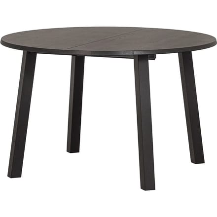 WOOOD Lange Jan Uitschuifbare Eettafel - Eiken - Zwart - 75x120x120