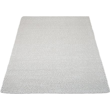 Vloerkleed Pool Wit 140 x 200 cm - Wol Hoogpolig Vloerkleed – Japandi / Modern Design