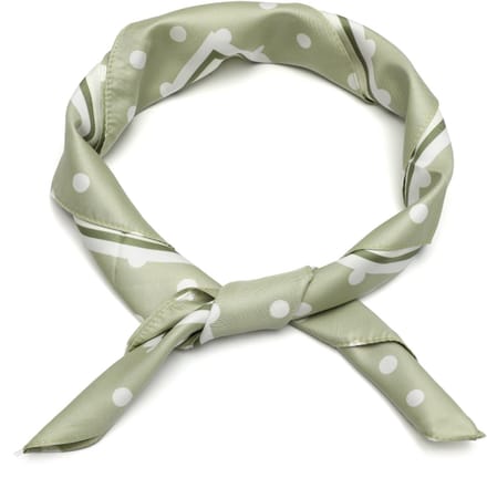 Vierkante Sjaal met Gelaagd Polka Dot-Stippendessin (70x70cm) - Groen