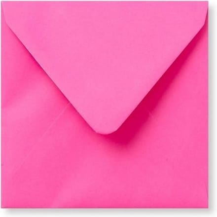 Envelop 16 x 16 Knalroze, 25 stuks