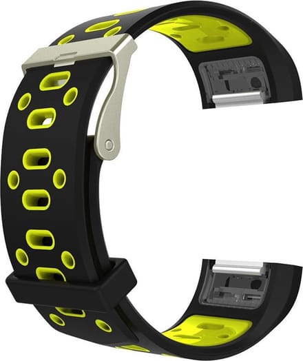 watchbands-shop.nl Siliconen bandje - Fitbit Charge 2 - GeelZwart
