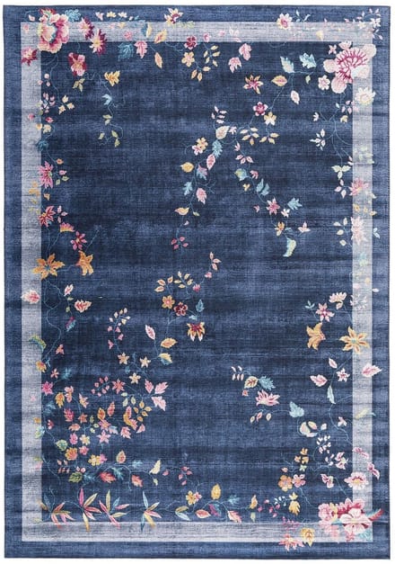 AFK Living - Velours effect tapijt van polyester HORTENSE
