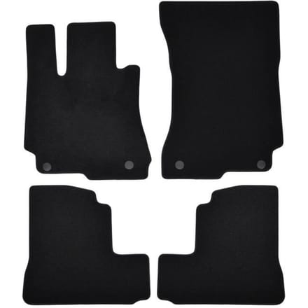 Tapis de sol - Mercedes - S W221 - 2005-2013 - 4 pièces - Velours imperméable - Antidérapant