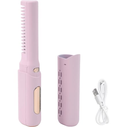 Oplaadbare Mini Stijltang 3 Instelbare Temperatuur 2000mAh Anti-Verbrandings Type C Draadloos paars