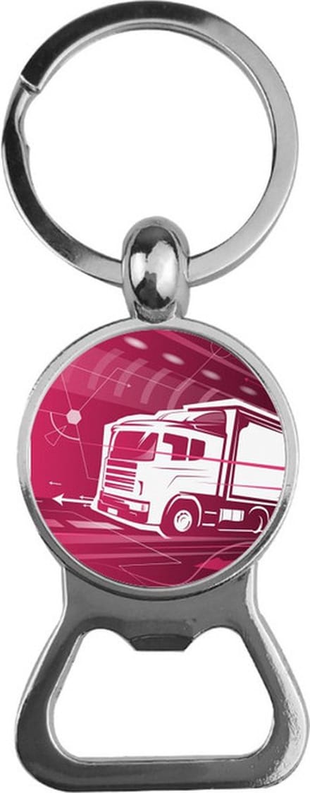 Bieropener Glas - Vrachtwagen