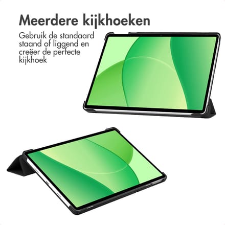 imoshion Tablet Hoes - Geschikt voor OnePlus Pad Lite - Trifold Bookcase - Zwart