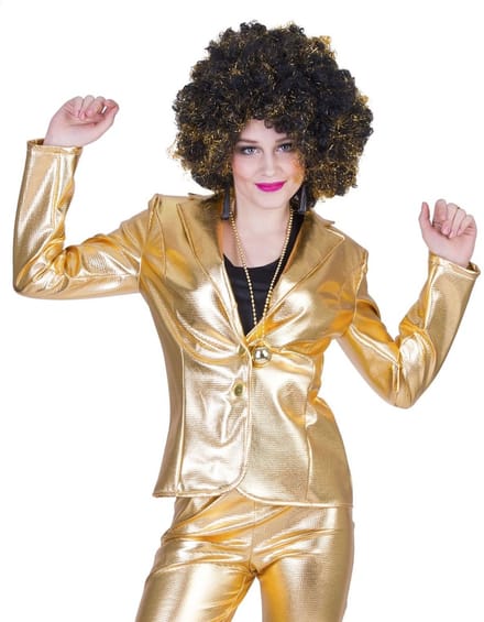 Gouden disco colbert dames - Maat 36/38