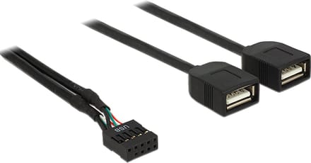 Delock USB 2.0 A Female - 0.4 m