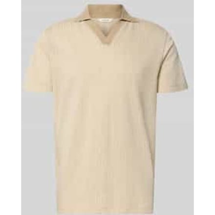 regular fit poloshirt in seersucker-look model 'MARNI'