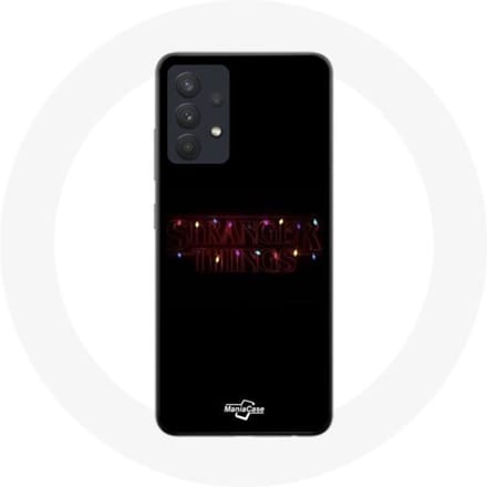 Coque pour Samsung Galaxy A13 4G / A13 4G Lite Stranger Things Affiche Logo Joyeux noël