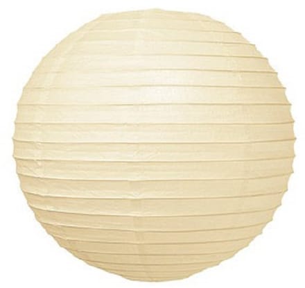 Brandvertragende lampion crème wit 75 cm - brandwerend