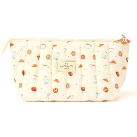 The Flat Lay Co. Marshmallow Essential Makeup Pouch - Patisserie