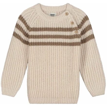 Sweet Petit peuter trui Lowie Soft Ecru Melange 92 heren