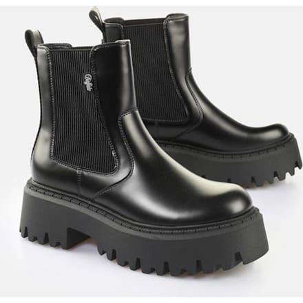 Buffalo Aspen Chelsea Dames Zwarte Laarzen