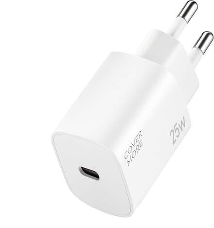 25w usb C power adapter - Snellader - Snel oplader met usb C poort - Super fast charging - 25 w quick charge oplaadstekker - Usb lader - Wit