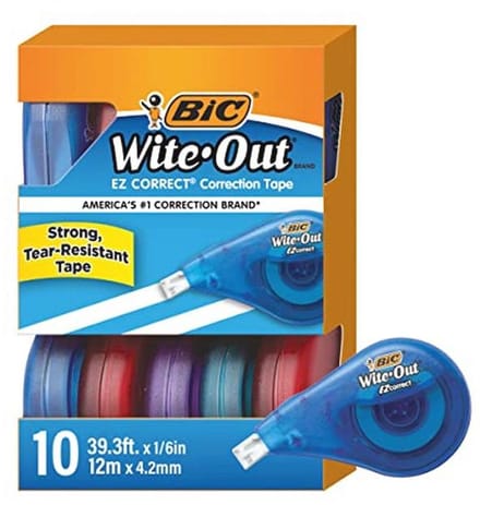 Correctietape voor nauwkeurige en gemakkelijke correcties - 9 stuks