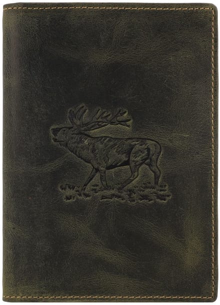 Greenburry Vintage Identiteitskaart etui Leer 9.5 cm - stag