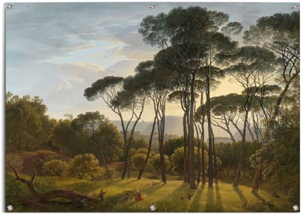 Tuinposter Voogd Italiaans Landschap - 100 x 140 - Canvas - REINDERS