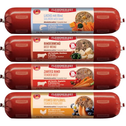 Voordeelpakket Fleischeslust Classic 16 x 400 g - Mixpaket II (4 Sorten)