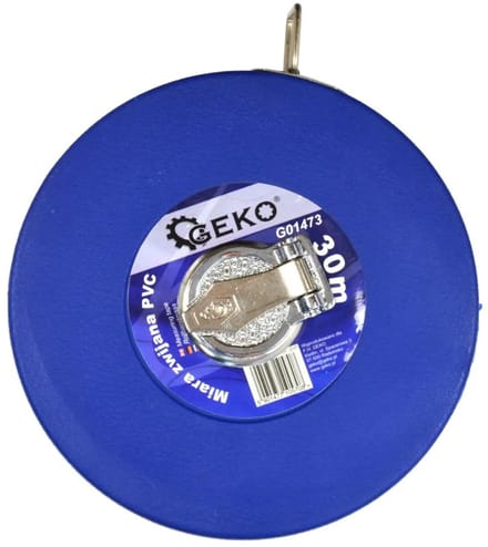 GEKO Meetlint - 30 m - Fiberglas - Water- en corrosiebestendig - PVC behuizing