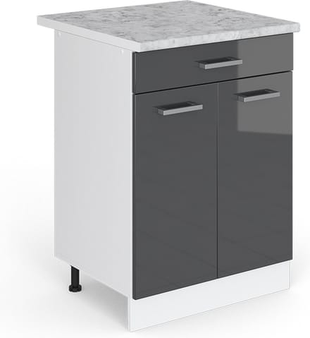 Vicco R-Line Universele onderkast – 60 cm met laden Antraciet Hoogglans