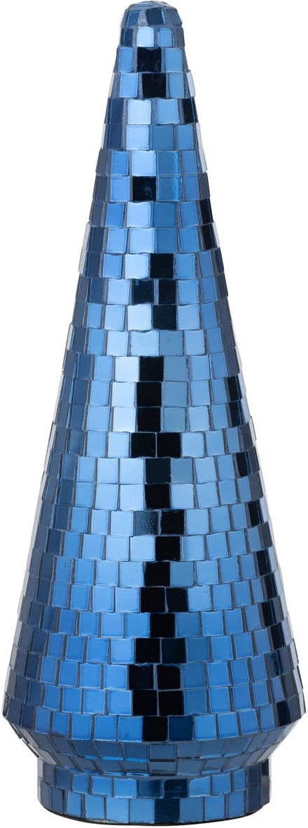 J-Line decoratie Boom Spiegel - glas - blauw - large