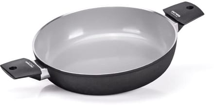 Kookpan 28 cm met natuurlijke coating voor inductie