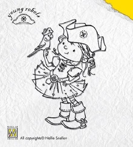 Nellie Snellen: Young Rebels - clear stamp - Parrot (YORE001)
