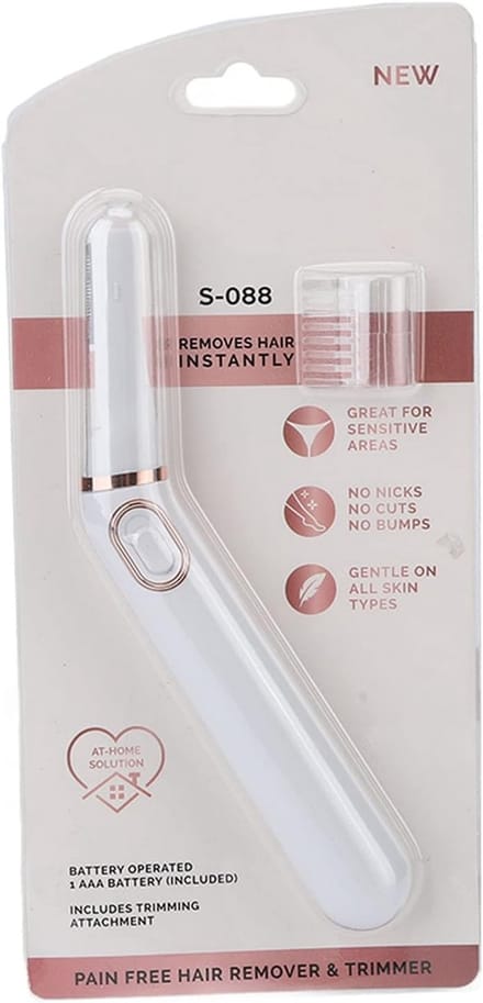 Draadloze Elektrische Bikini Trimmer voor Vrouwen met LED Licht en Kam