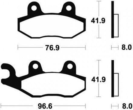Plaquette de frein Tecnium pour Moto Triumph 800 Speedmaster 2003 à 2004 AR Neuf
