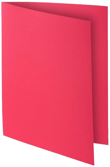 Exacompta 10x ROCK''S 210 Pak van 10 dossiermappen 210g/m2 24x32cm voor A4. - Framboos - 217116E