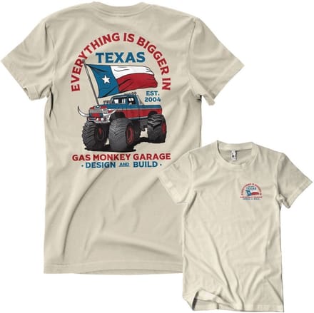 Gas Monkey Garage Everything Is Bigger In Texas T-shirt GMG-1-GMG101-H94-14