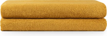 Blumtal Terry Handdoeken Set - 2 x Baddoek - 70 x 140 cm - Mosterd