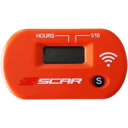 Draadloze motor uurenteller met velcro Scar