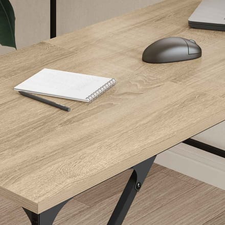 vidaXL - Bureau - 149x149x75 - cm - bewerkt - hout - sonoma - eikenkleurig