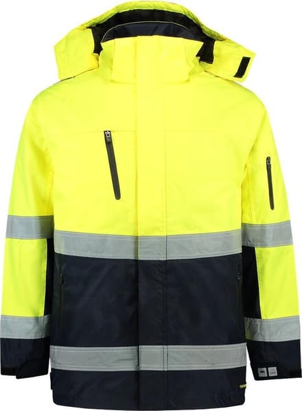 Tricorp Parka Werkjas - 403004 - Fluor Geel / Navy - 5XL