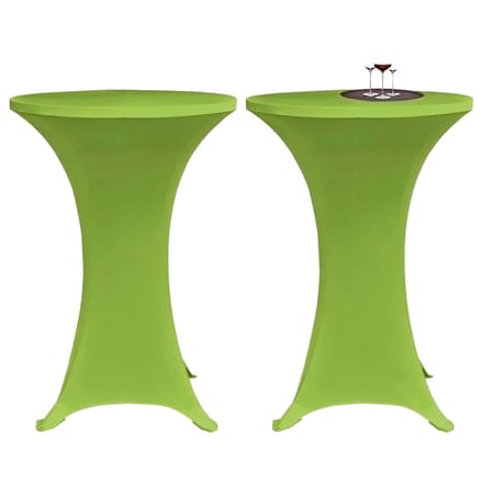 vidaXL - Tafelhoes - stretch - 2 - stuks - 60 - cm - groen