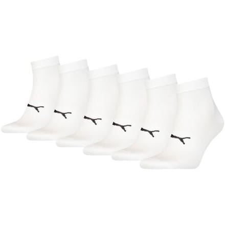 Puma Sport Quartersokken Light 6-pack Wit-39/42