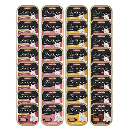 32x100g Mix Gevogelte (4 Smaken) animonda vom Feinsten Kattenvoer