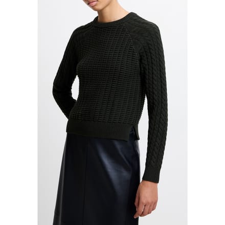 French Connection Mozart Popcorn Cable Jumper Brunswick Green Größe: M | Pullover Outlet | Damen | Grün